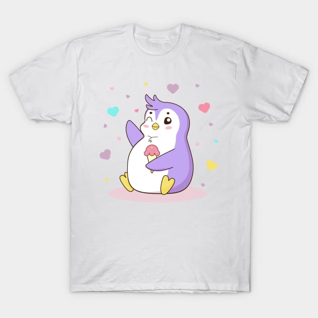 Cute penguin T-Shirt by Saya Raven